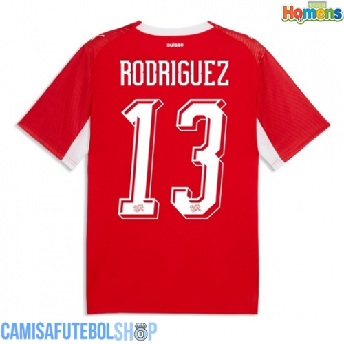 Camisa de time de futebol Suíça Ricardo Rodriguez #13 Replicas 1º Equipamento Mundo 2026 Manga Curta